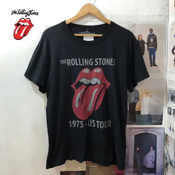 Rolling Stones Vintage Y2K T-shirt Pria black photo 1