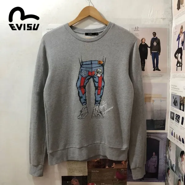 Evisu Casual Sweater Wanita gray photo 1