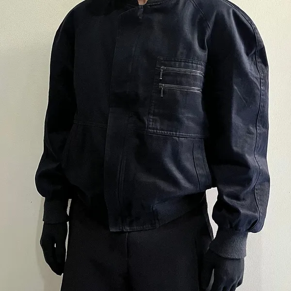 Mr. Junko Vintage Avant Garde Bomber jacket Pria black photo 1