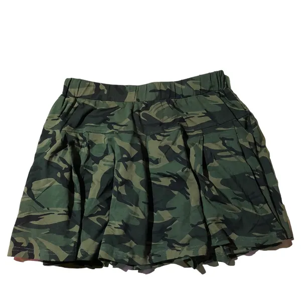 Sportswear Casual Mini skirt Wanita multicolor green photo 1