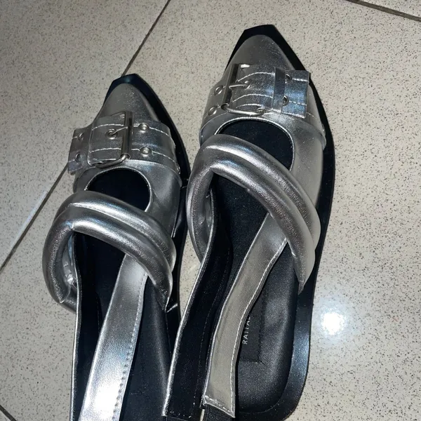 Futurist Casual Sandals & slide Wanita silver black photo 1