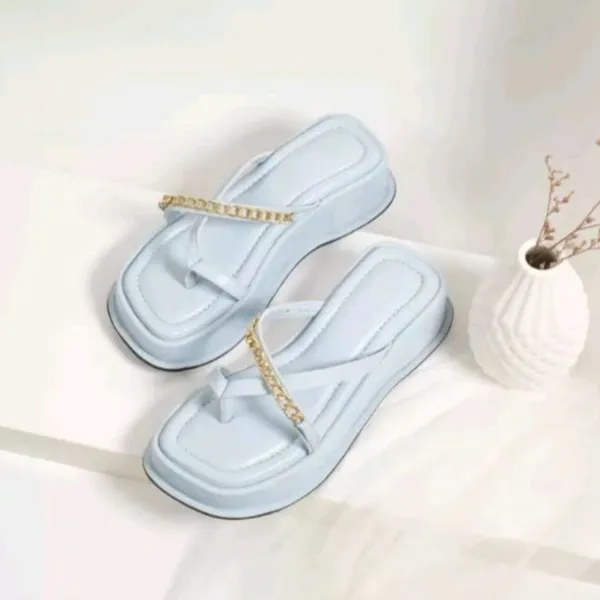 Casual Sandals & slide Wanita blue photo 1
