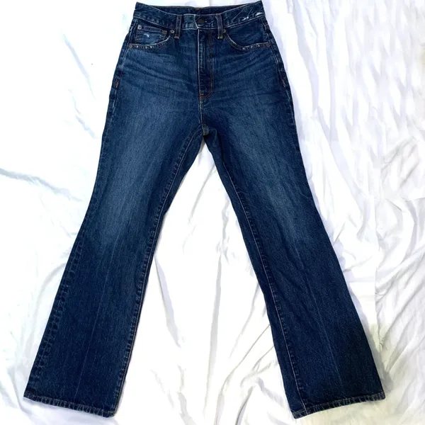 Vintage Indie High waisted jeans Wanita navy blue photo 1