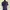Turtleneck Batwing Navy Knit Top 