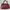 Burgundy Leather Turn-Lock Closure Belt Hand Bag 