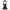 Grunge Indie Midi Dress Wanita Brown Black