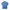 Crocodile Minimalist Casual Blouse Wanita Blue