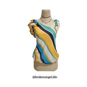 Y2K Coquette Blouse Wanita Multicolor
