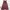 AXES FEMME Mori-kei Dress Maroon Floral Bordir Renda photo 3