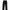 H&M Streetwear Luxury Wide leg jeans Wanita black photo 1