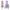 Fairy Coquette Midi Dress Wanita Purple Pink