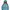 Angel Blue Vintage Y2K Puffer Jacket Wanita Blue
