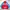 Vintage Casual Puffer Jacket Pria Red Blue