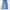 Streetwear Skater Jeans Pria white blue photo 3