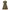 Vintage Y2K Midi Dress Wanita Tan Cream