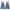 Tommy Hilfiger Streetwear Y2K Dungaree Pria Blue