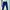 Casual High Waisted Jeans Wanita Navy