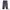 H&M Y2K Grunge Dungaree Pria Black Gray