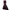 Vintage Grunge Evening Dress Wanita Burgundy