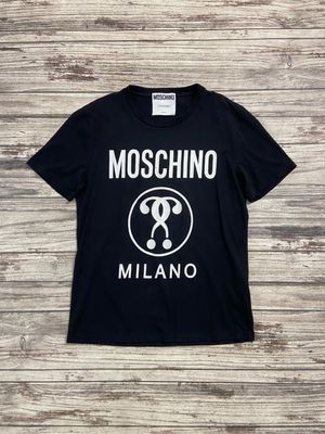 Moschino Milano Signature Logo Luxury Authenticated T - Shir
