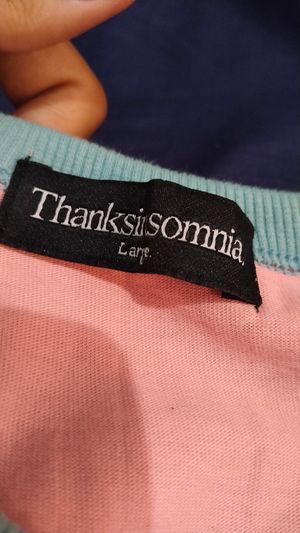 Thanksinsomnia Coquette Minimalist T-shirt Pria Pink Blue