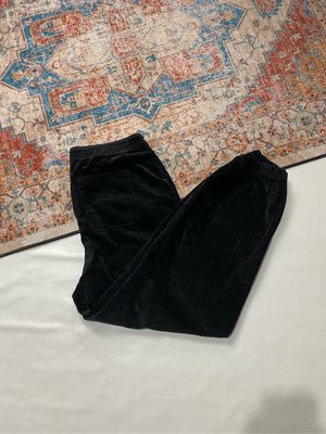 CORDUROY RELAX PANTS SPAO BLACK BASIC
