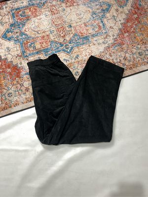 CORDUROY RELAX PANTS 8SECOND BLACK BASIC