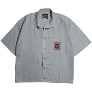 Japanese Brand Casual Reworked Casual Shirt Pria Gray