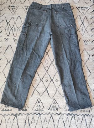 ZARA Black Jeans Streetwear Pria