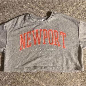 Bershka Sweater Crop Crop Top Sweater