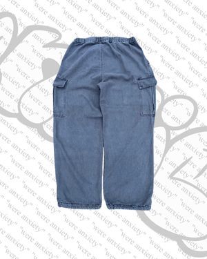 JEANS GREY CARGO BAGGY PANTS
