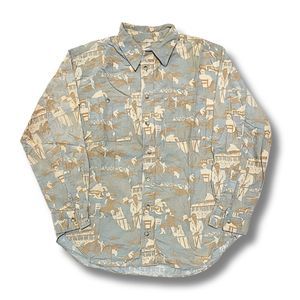 Vintage Macphee Cowboy Pattern Corduroy Shirt