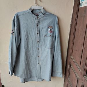 Kemeja Denim Western Classic Original 
