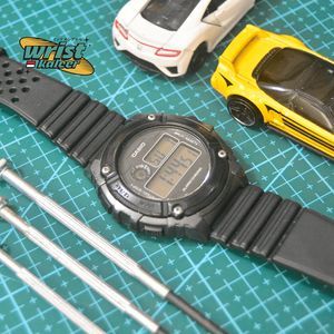 Casio Vintage Streetwear Watch Pria Black Gray
