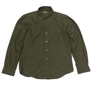 Flannel Dress Shirt Soft Green