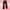 Y2K Emo Flare Pants Wanita Pink Black
