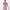 Pull & Bear Minimalist Casual Bodycon Dress Wanita Pink