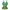 Japanese Brand Y2K Cami Top Wanita Green