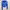 H&M Blue Fur Collar Rib Knit Crop Cardigan 