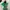 Y2K Avant Garde Crop Top Wanita Green