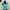 Y2K Avant Garde Crop Top Wanita Blue
