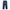 Executive Minimalist Casual High Waisted Jeans Wanita Navy