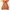 Vintage Muslim Midi Dress Wanita Orange