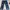 Cottagecore Coquette Wide Leg Jeans Wanita Navy Blue
