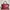 Fendi Vitello Dolce Petite 3jours Tote Ribes SHW Red Maroon