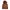 Minimalist Casual Fur Coat Wanita Brown
