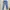 Casual Wide Leg Jeans Wanita Blue