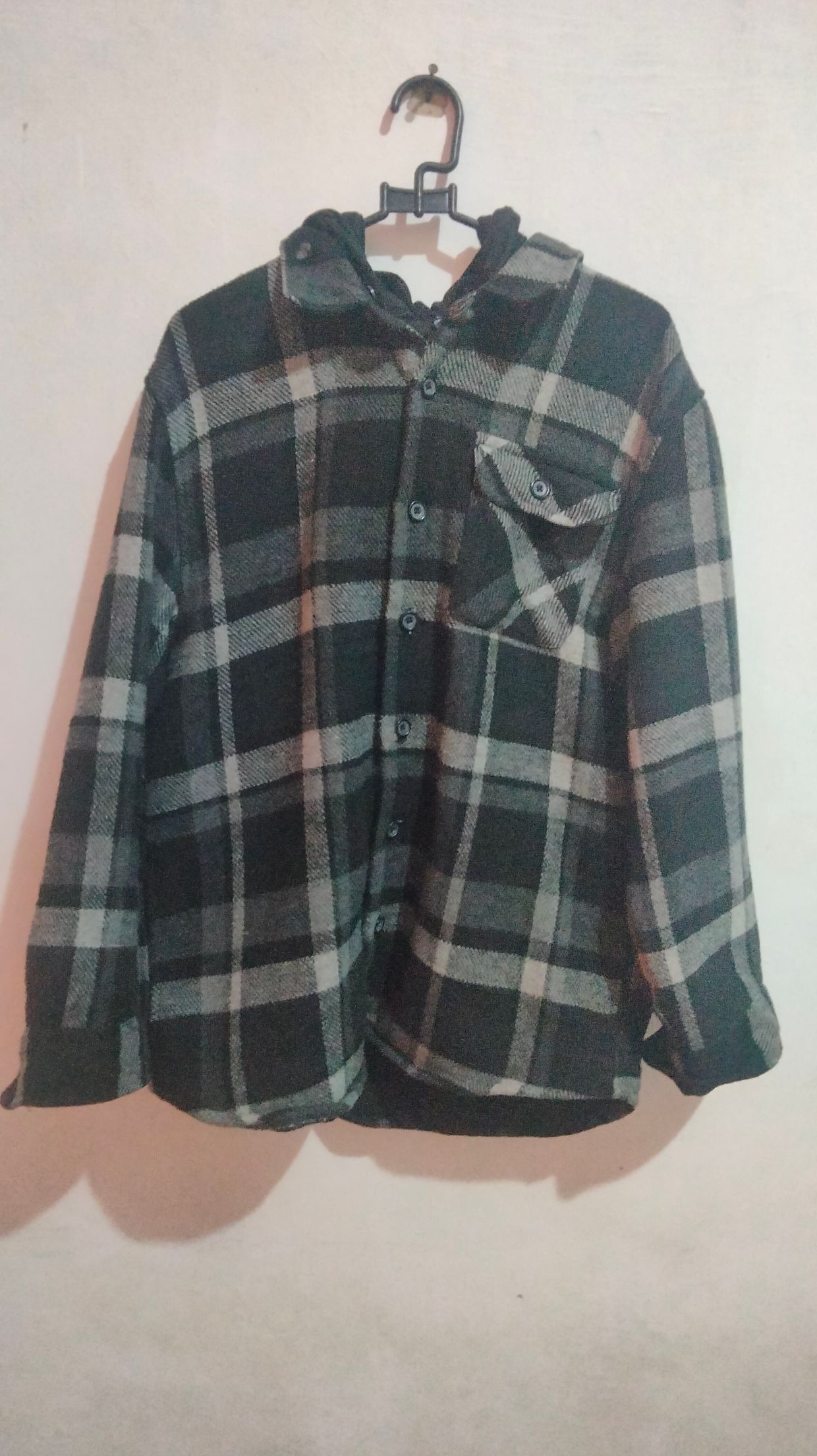 Jambangee Vintage Puffer Jacket Pria White Black Gray