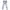 Stradivarius Minimalist Casual Skinny Jeans Wanita White Blue