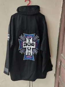 DogTown Streetwear Y2K Track jacket Pria black - Preloved